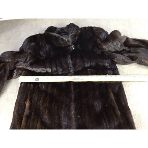 Lowenthal Fur Custom Women Sz 10 Full Length Mahogany Mink Coat MSRP $4550 - Picture 10 of 16